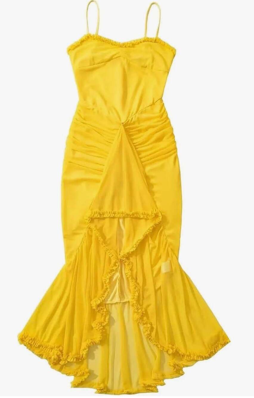 Women's V-Neck Dress Spaghetti Strap Bodycon Maxi. - Picture 3 of 3